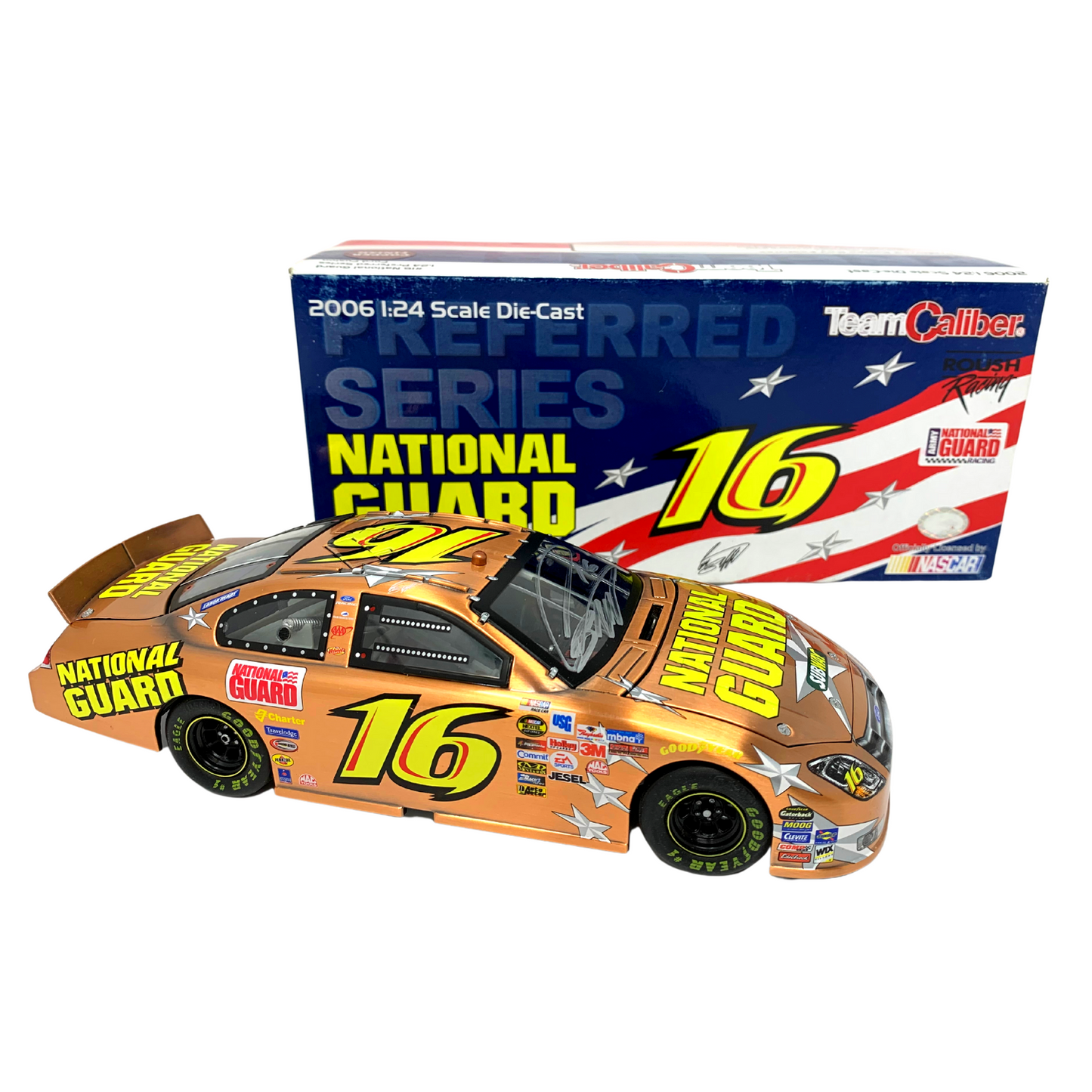 Team Caliber Preferred Nascar #16 Greg Biffle National Guard Copper 1:24 Diecast