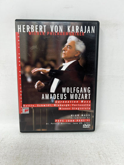 Mozart Coronation Mass Herbert Karajan (DVD, 2000) Music Concert Good Condition!