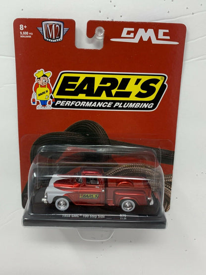 M2 Machines Earl's Performance Plumbing 1958 GMC 100 Step Side R79 1:64 Diecast