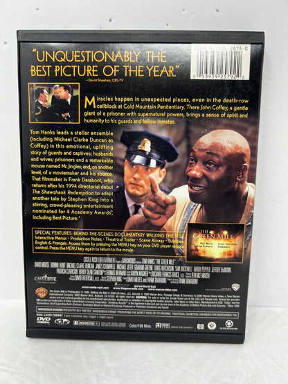 The Green Mile (DVD, 2000) Tom Hanks Crime Drama Good Condition!!!