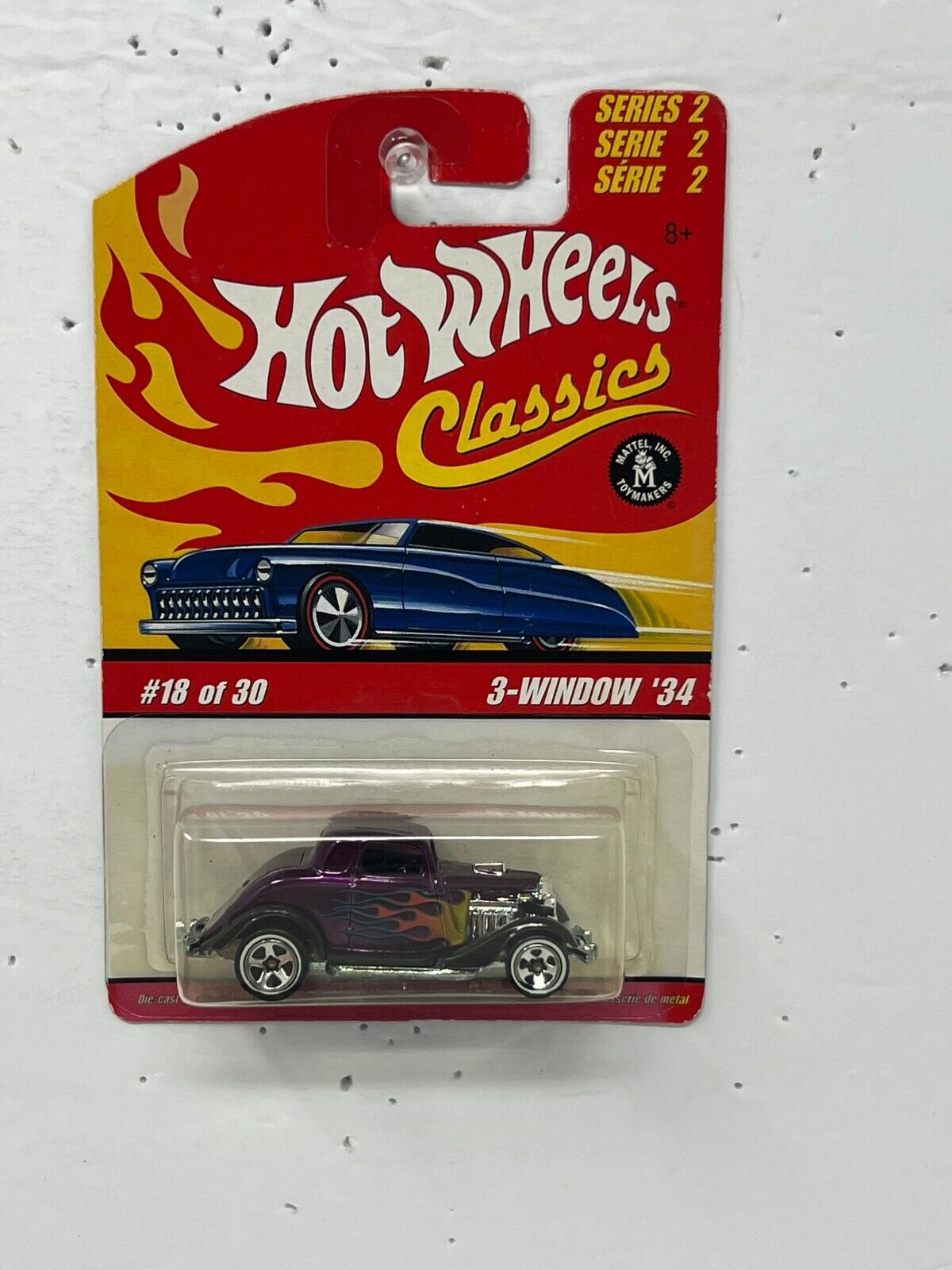 Hot Wheels Classics Series 2 3-Window 1934 Muscle Car 1:64 Diecast