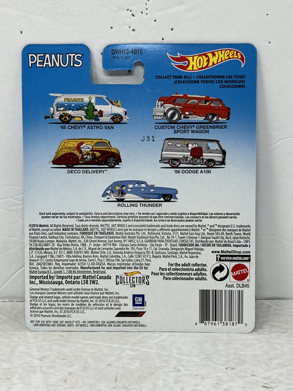 Hot Wheels Peanuts '66 Dodge A100 Van Real Riders 1:64 Diecast