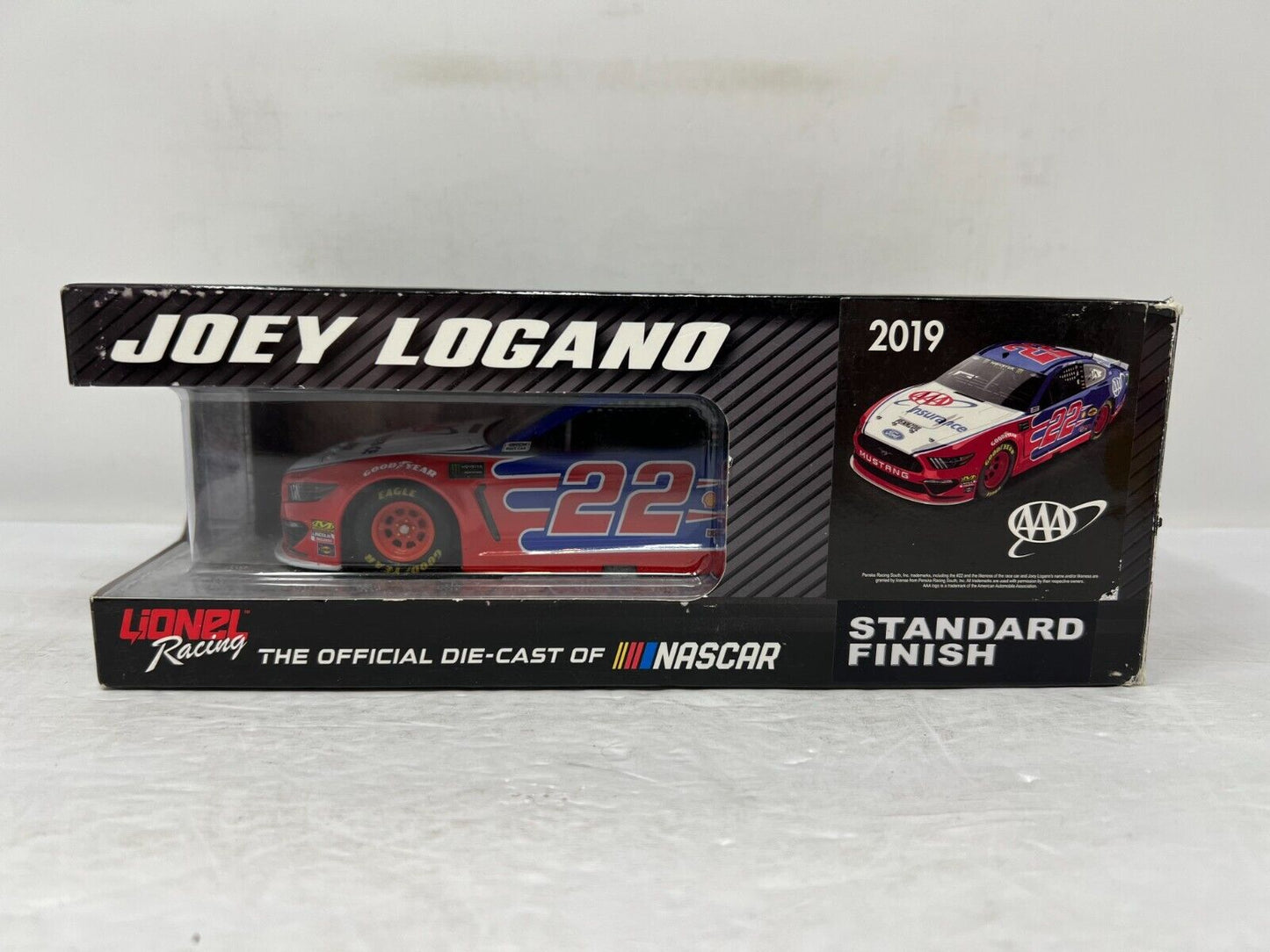 Lionel Racing Nascar #22 Joey Logano AAA Insurance 2019 Mustang 1:24 Diecast