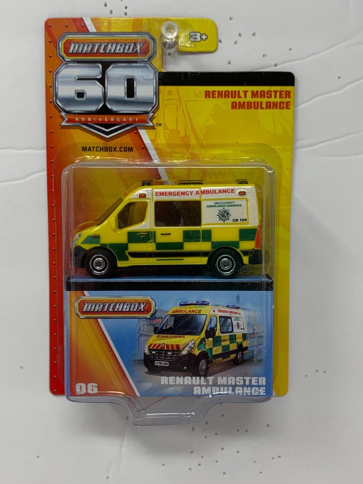 Matchbox 60th Anniversary Renault Master Ambulance 1:64 Diecast