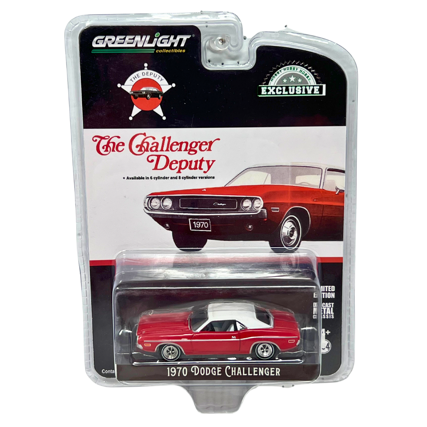 Greenlight Hobby Exclusive Challenger Deputy 1970 Dodge Challenger 1:64 Diecast