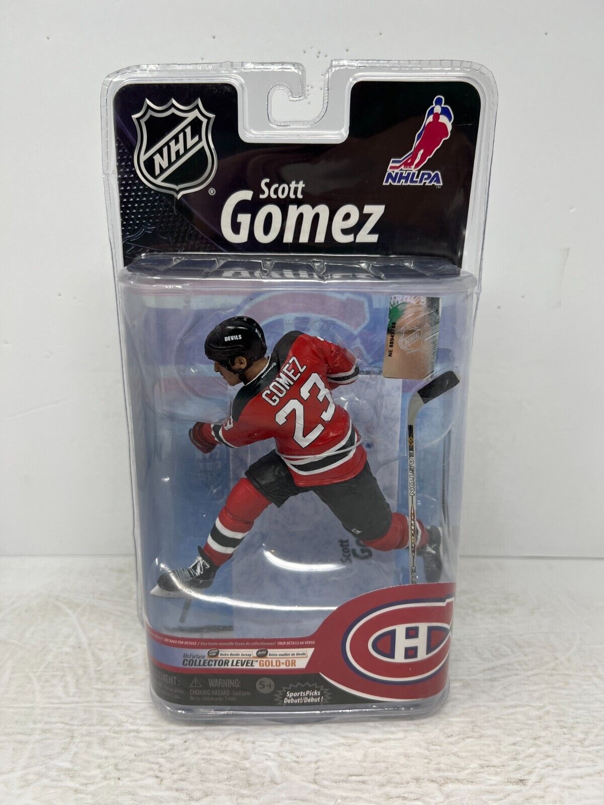 McFarlane NHL Series 25 Scott Gomez Montreal Canadiens Gold Level Collector /500