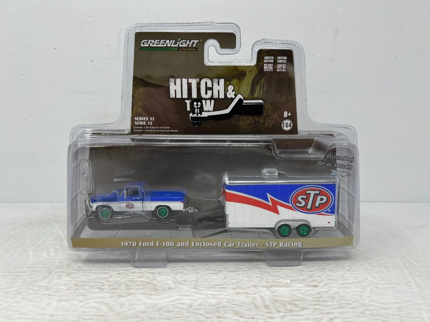 Greenlight Hitch & Tow 1970 Ford F-100 & Trailer Green Machine 1:64 Diecast