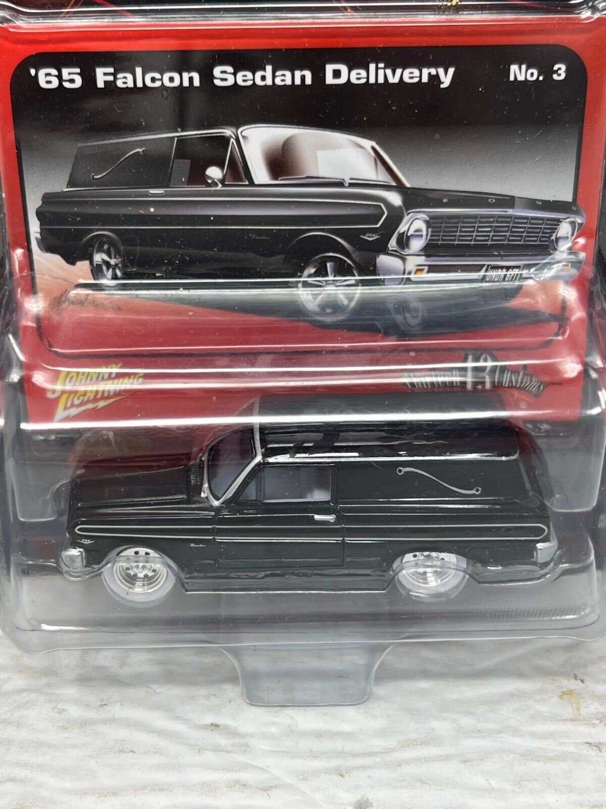 Johnny Lightning 1965 Falcon Sedan Delivery WHITE LIGHTNING 1:64 Diecast