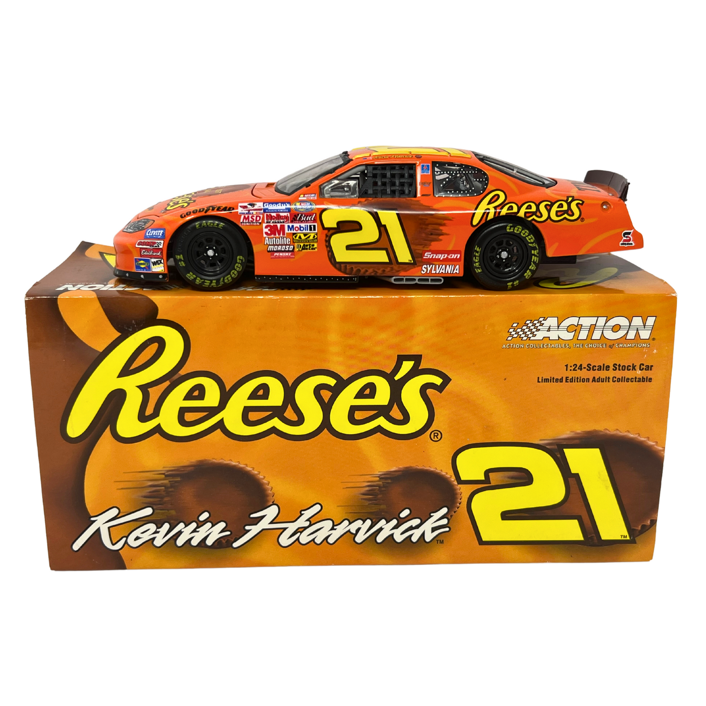 Action Nascar #21 Kevin Harvick Reese's GM Dealers 2004 Monte Carlo 1:24 Diecast