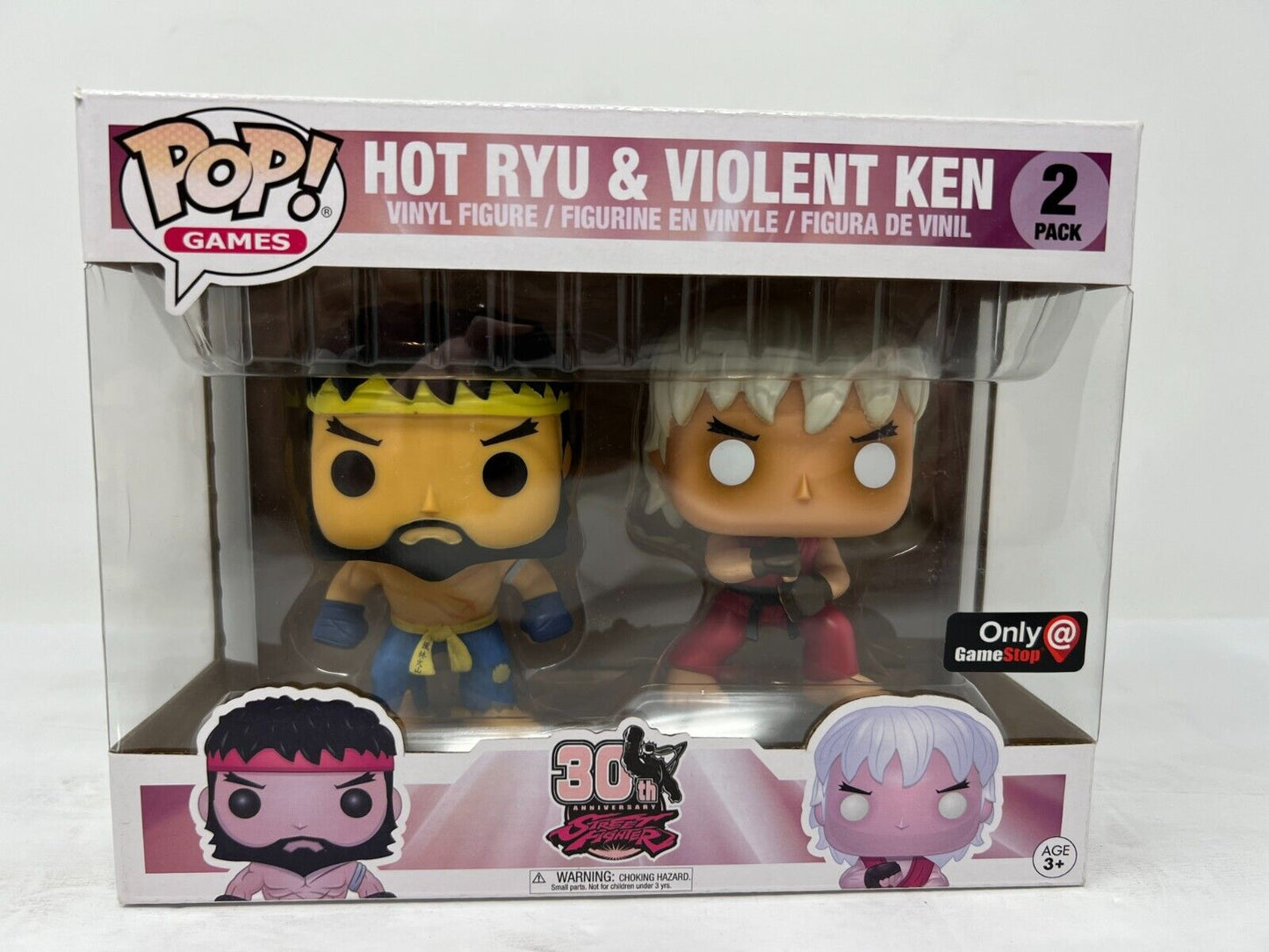 Funko Pop! Games Street Fighter Hot Ryu & Violent Ken Gamestop Exclusive Vaulted