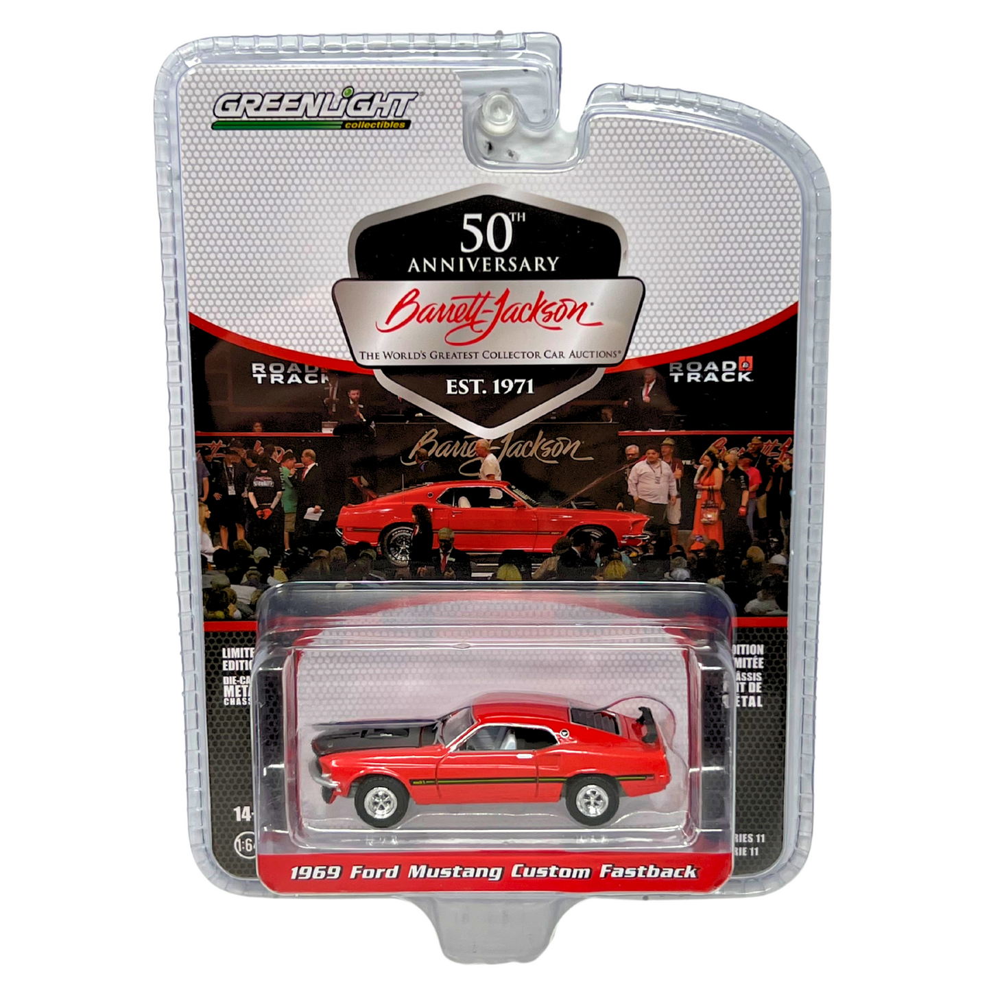 Greenlight Barrett-Jackson 1969 Ford Mustang Custom Fastback 1:64 Diecast