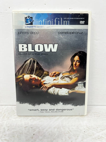 Blow (DVD, 2001) Crime Johnny Depp Penelope Cruz Good Condition!!!