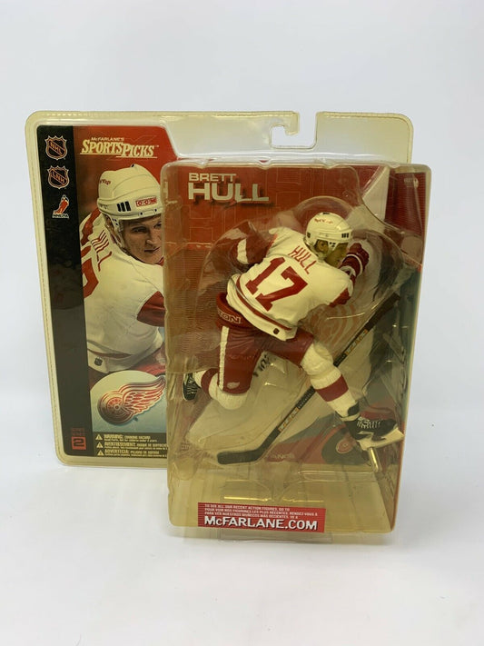 Mcfarlane NHL Brett Hull Detroit Red Wings White Jersey Series 2 Figure