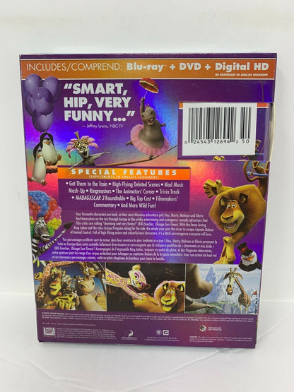 Madagascar 3 Europe's Most Wanted (Blu-ray, 2015) Kids Cartoon New and Sealed!!!