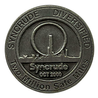 Syncrude Two Million Safe Miles Syncrude Diversified Gas & Oil Lapel Pin P1