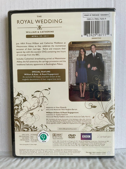 The Royal Wedding William & Catherine (DVD, 2011) BBC Documentary Sealed!!!