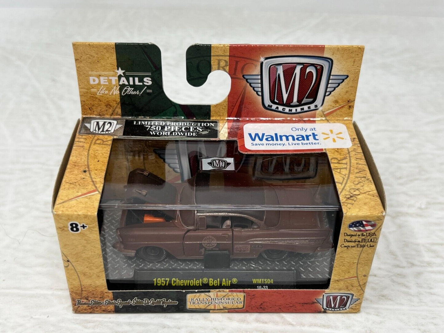 M2 Machines Rally Historico 1957 Chevrolet Bel Air CHASE 1:64 Diecast