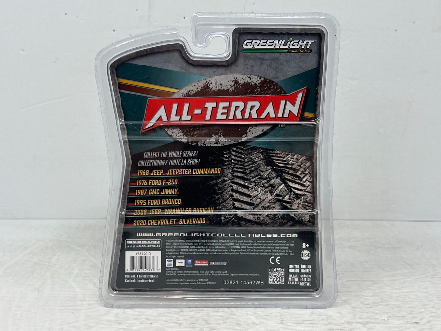 Greenlight All-Terrain 1995 Ford Bronco Green Machine 1:64 Diecast