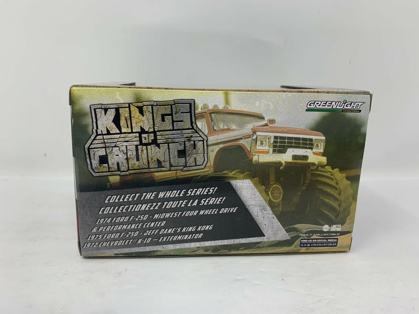 Kings of Crunch 1975 Ford F-250 Jeff Dane's King Kong Green Machine 1:43 Diecast