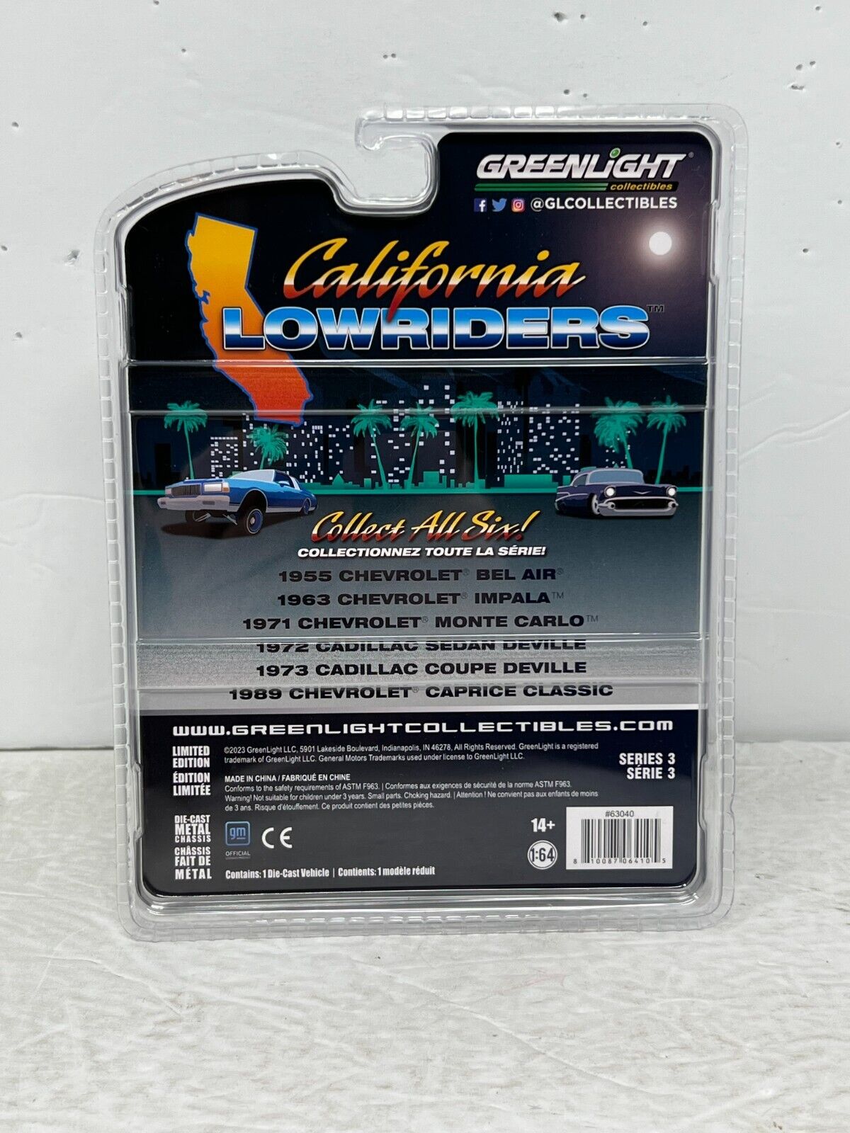 Greenlight California Lowriders 1972 Cadillac Sedan Deville 1:64 Diecast