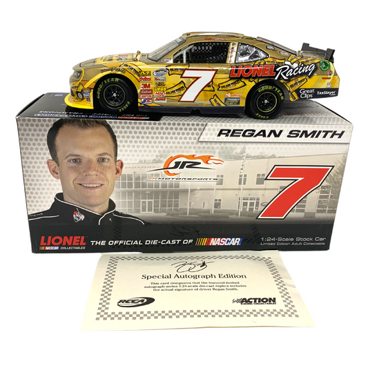 Lionel Racing Nascar #7 Regan Smith Golden Ticket Autographed Camaro 124 Diecast