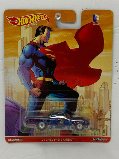 Hot Wheels Pop Culture DC Comics Superman '71 Chevy El Camino Real Riders 1:64