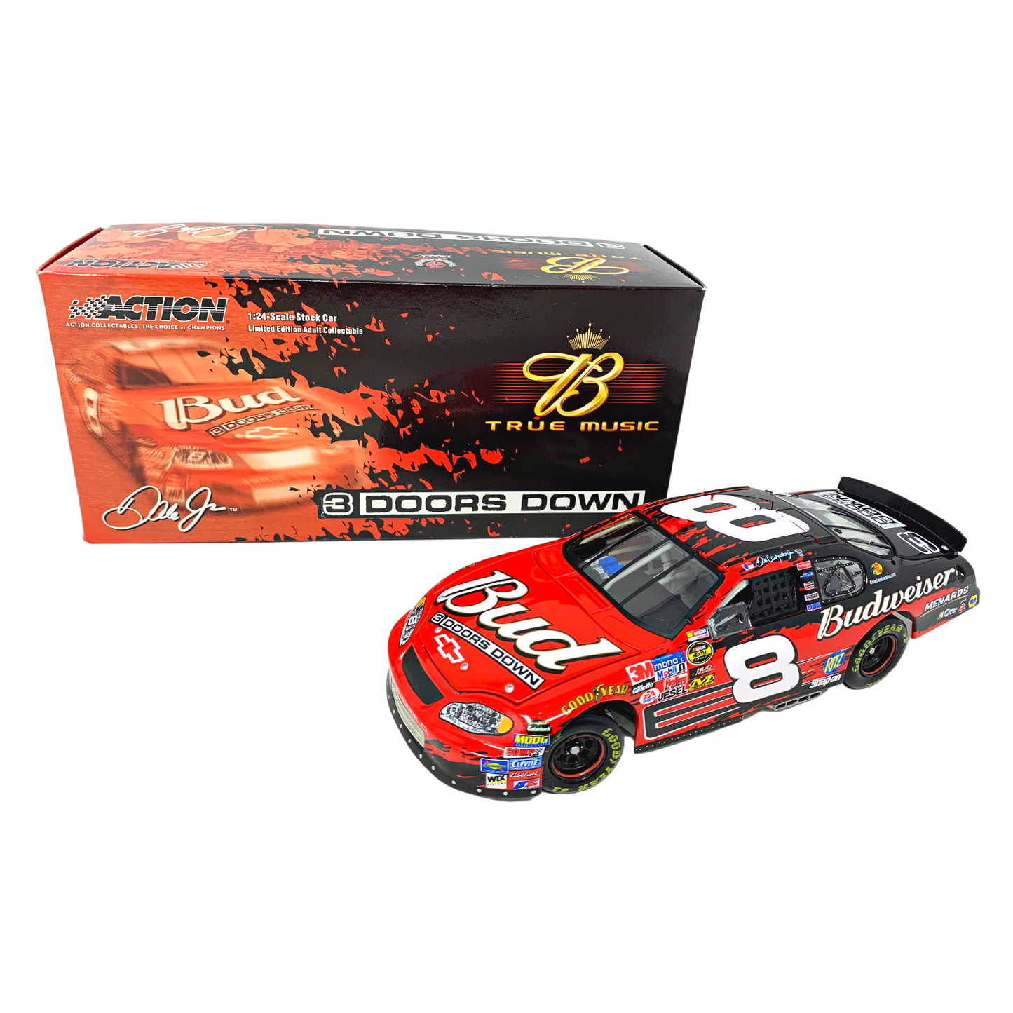 Action Nascar #8 Dale Earnhardt Jr. Budweiser Chevy 3 Doors Down 1:24 Diecast