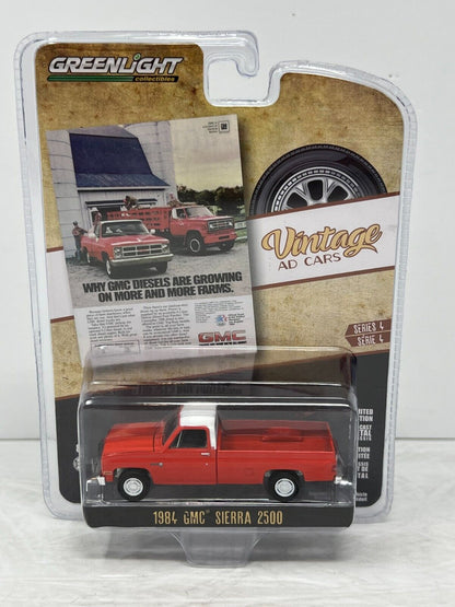 Greenlight Vintage Ad Cars 1984 GMC Sierra 2500 1:64 Diecast