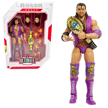 WWE Razor Ramon Ultimate Edition Series 16 Chase Action Figure with Belt Mattel Toys