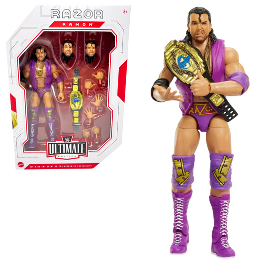 WWE Razor Ramon Ultimate Edition Series 16 Chase Action Figure with Belt Mattel Toys