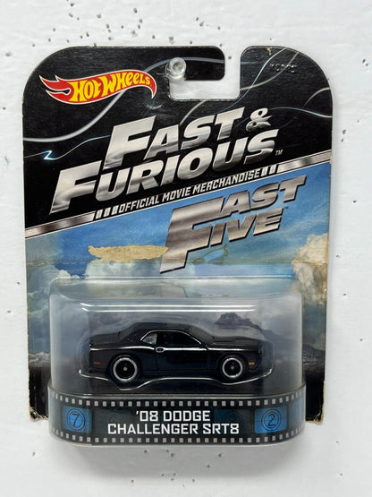 Hot Wheels Retro Entertainment Fast Five '08 Dodge Challenger SRT8 1:64 Diecast