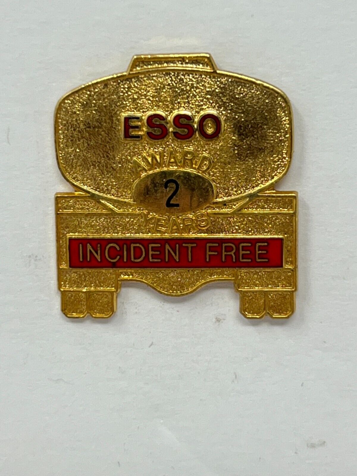 Esso Incident Free Award 2 Year Gas & Oil Lapel Pin