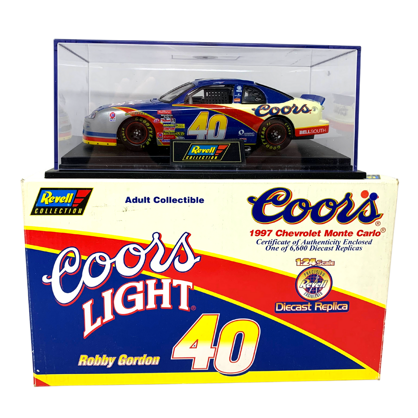 Revell Nascar #40 Robby Gordon Coors Light Chevy Monte Carlo 1:24 Diecast