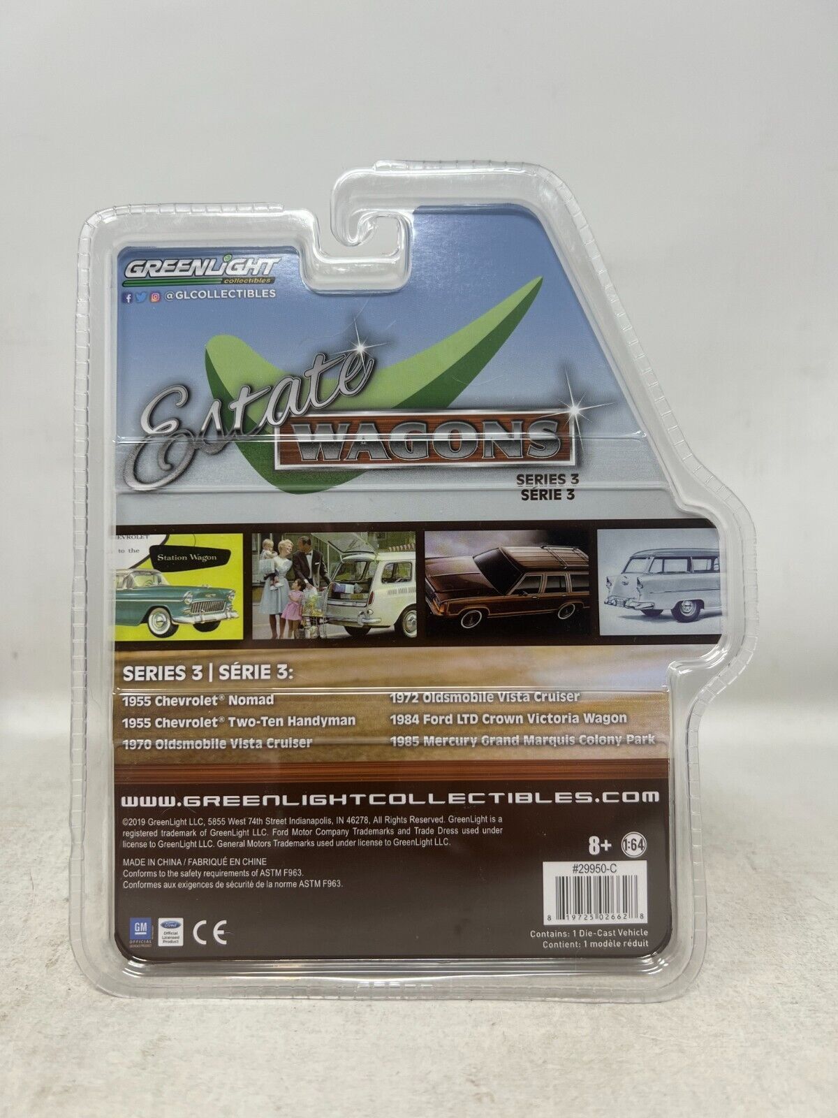 Greenlight Estate Wagons Series 3 1970 Oldsmobile Vista Cruiser 1:64 Diecast