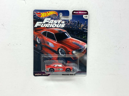 Hot Wheels Premium Fast & Furious Fast Rewind Mazda RX-3 1:64 Diecast