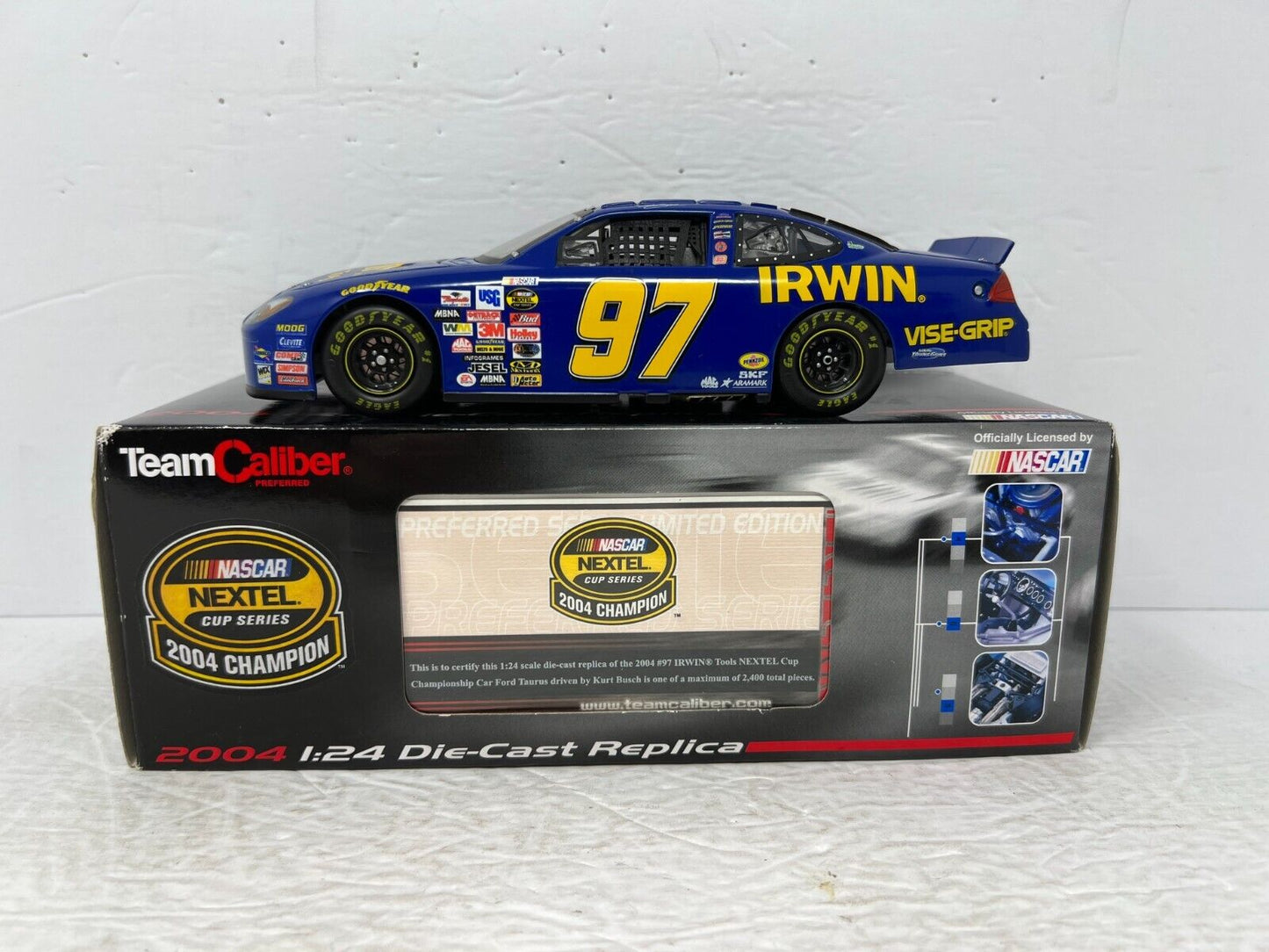 Team Caliber Nascar #97 Kurt Busch Irwin Tools Nextel Cup 2004 Ford 1:24 Diecast