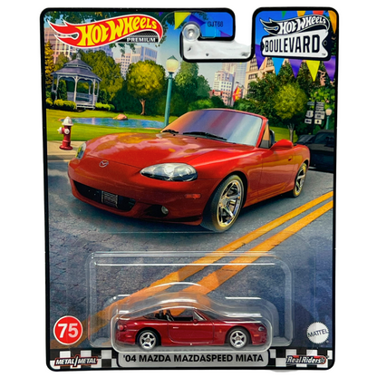 Hot Wheels Premium Boulevard '04 Mazda Mazdaspeed Miata 1:64 Diecast