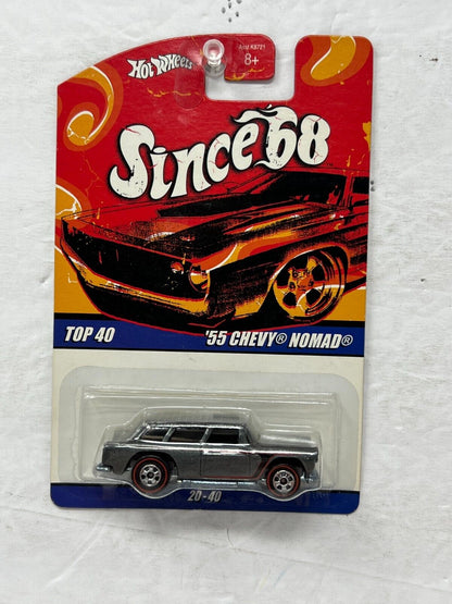 Hot Wheels Since '68 Top 40 '55 Chevy Nomad 1:64 Diecast