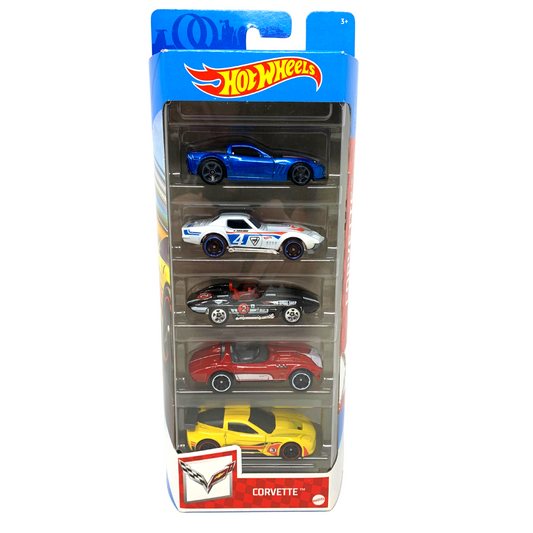Hot Wheels 2020 Corvette 5-Pack 1:64 Diecast Gift Pack