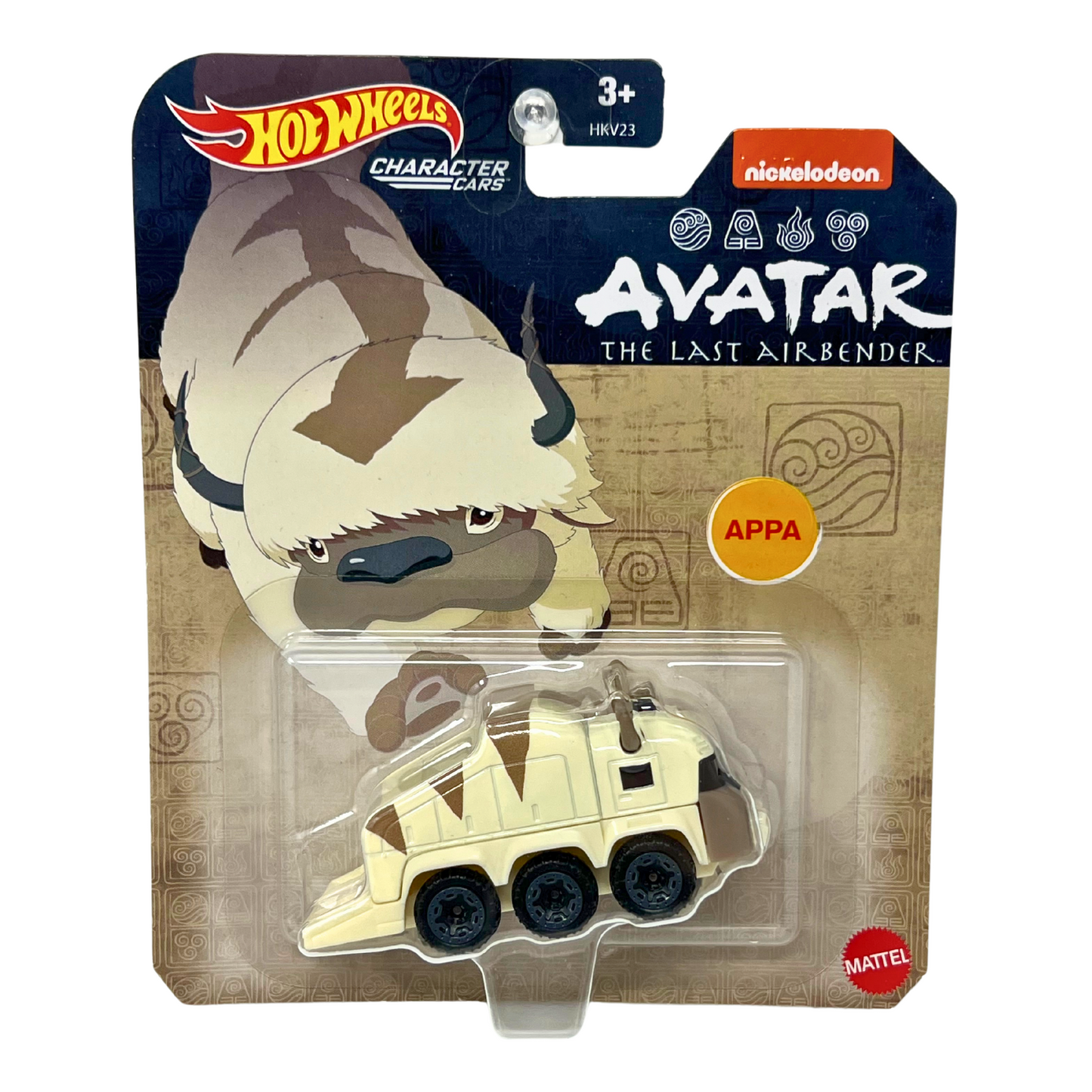 Hot Wheels Character Cars Avatar The Last Airbender APPA 1:64 Diecast