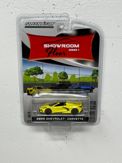 Greenlight Showroom Floor 2022 Chevrolet Corvette 1:64 Diecast