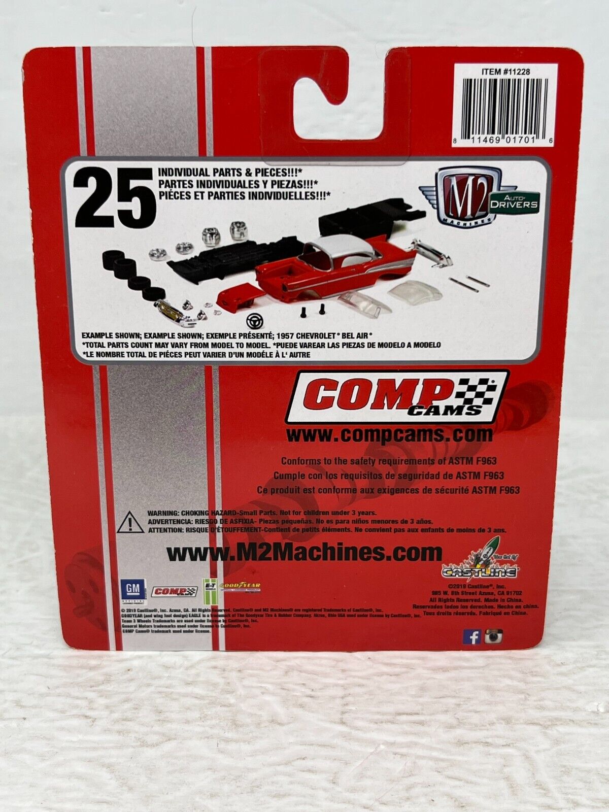 M2 Machines Auto-Drivers 1969 Chevrolet Camaro SS/RS CHASE 1:64 Diecast