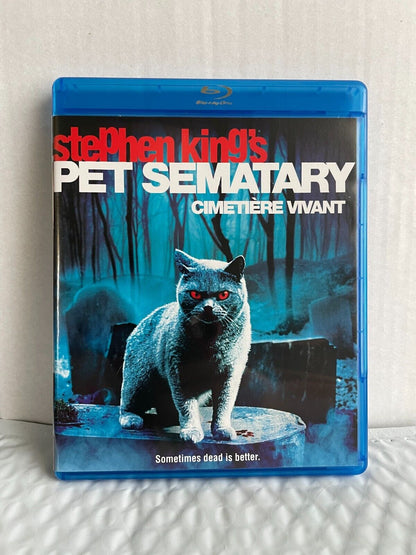 Pet Sematary (Blu-ray, 2013) Stephen King Denise Crosby Horror Good Condition!!!