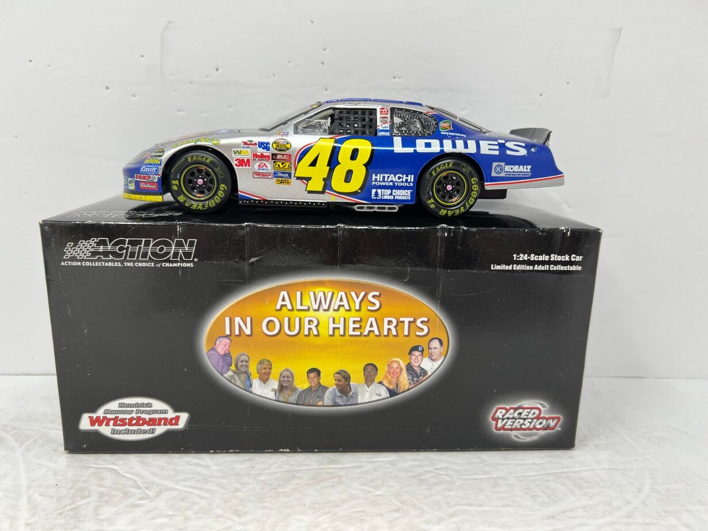 Action Nascar #48 Jimmie Johnson Lowes Atlanta Raced Win GM Dealers 1:24 Diecast