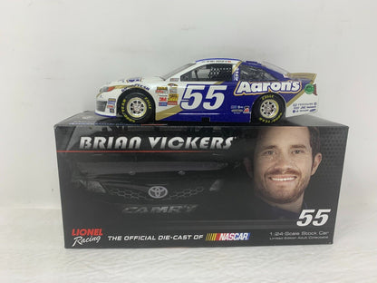 Lionel Racing Nascar #55 Brian Vickers Aaron's 2014 Toyota Camry 1:24 Diecast