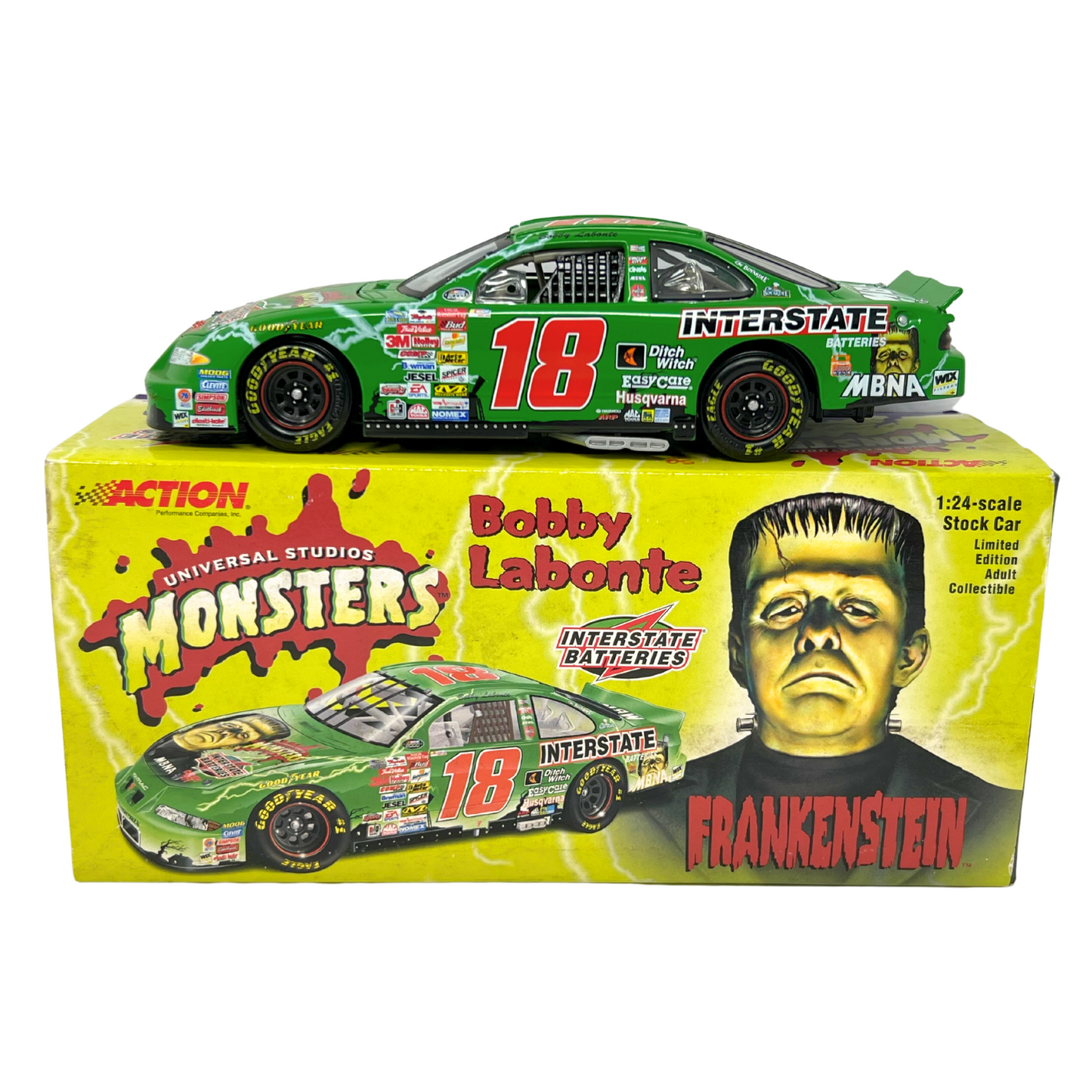 Action Nascar #18 Bobby Labonte Interstate Batteries Frankenstein 1:24 Diecast