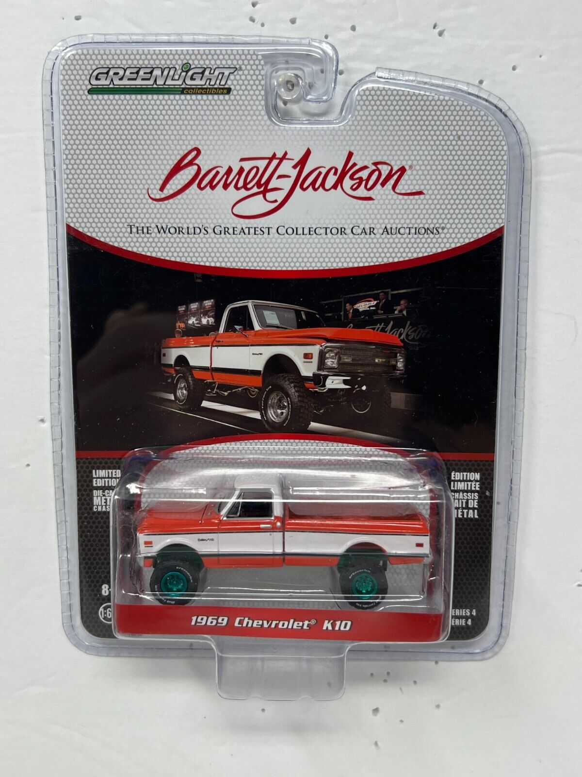 Greenlight Barrett-Jackson 1969 Chevrolet K10 GREEN MACHINE 1:64 Diecast