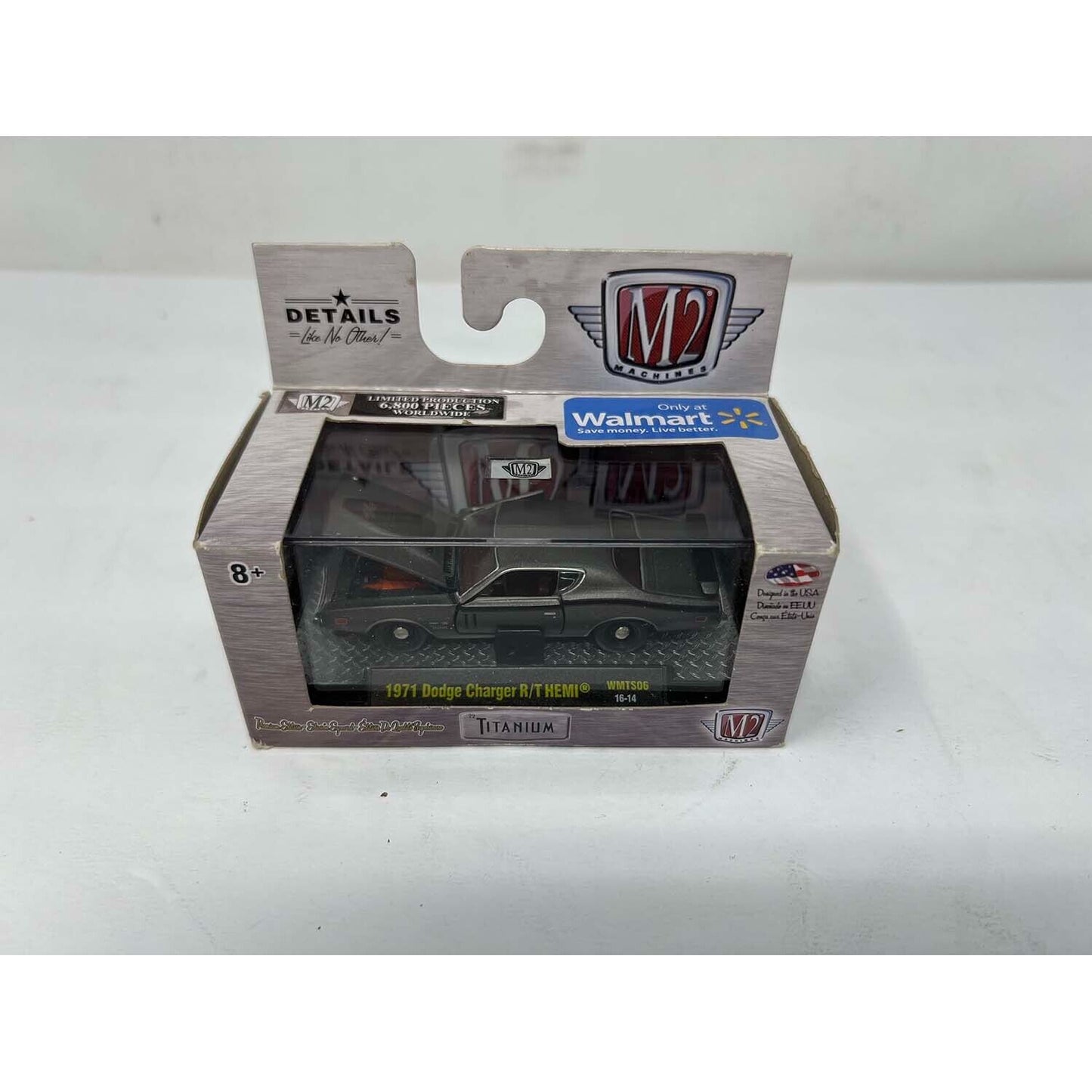 M2 Machines Titanium 1971 Dodge Charger R/T Hemi WMTS06 1:64 Diecast