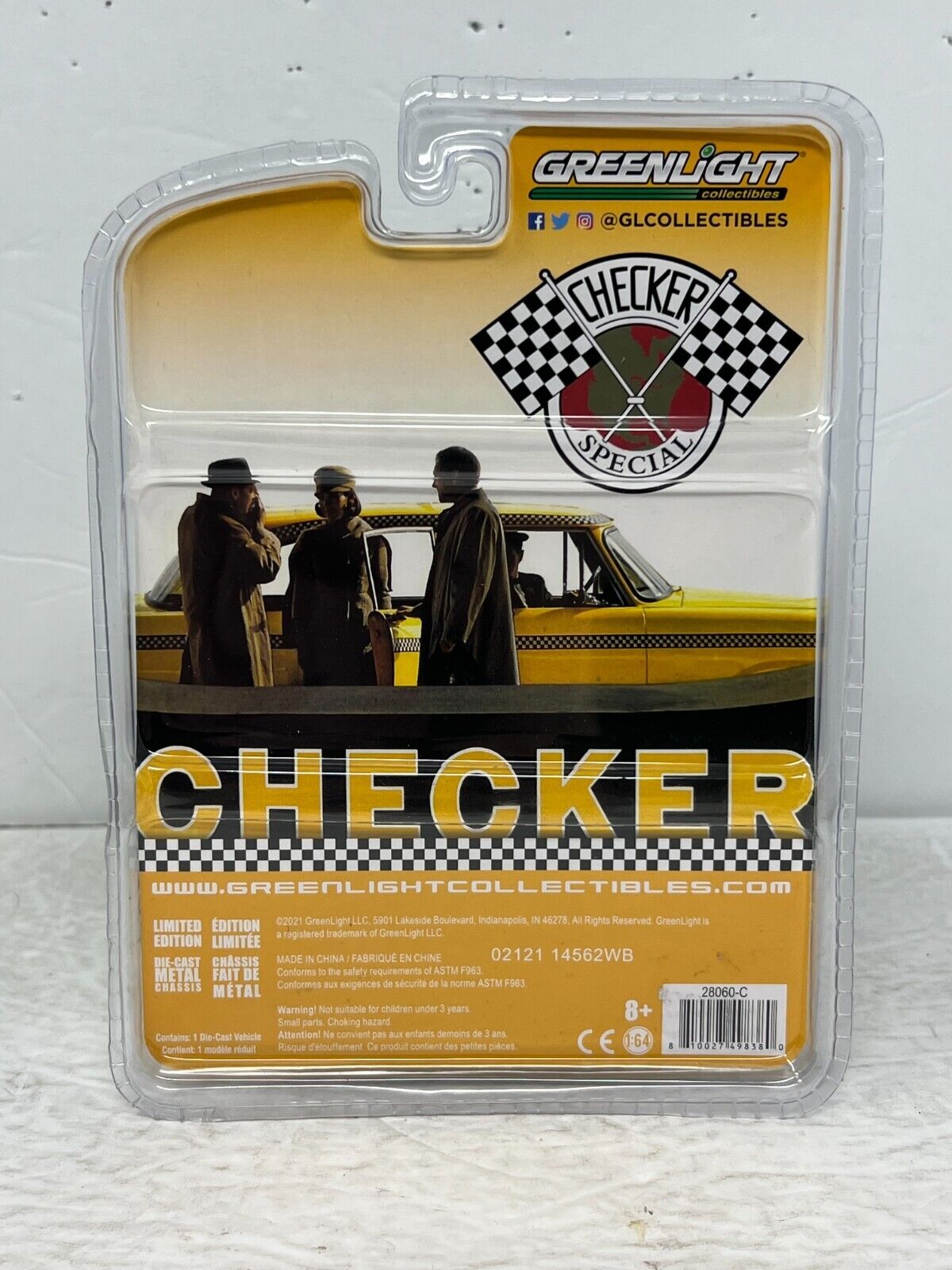 Greenlight Checker 60th Anniversary 1960 Checker Marathon RAW 1:64 Diecast