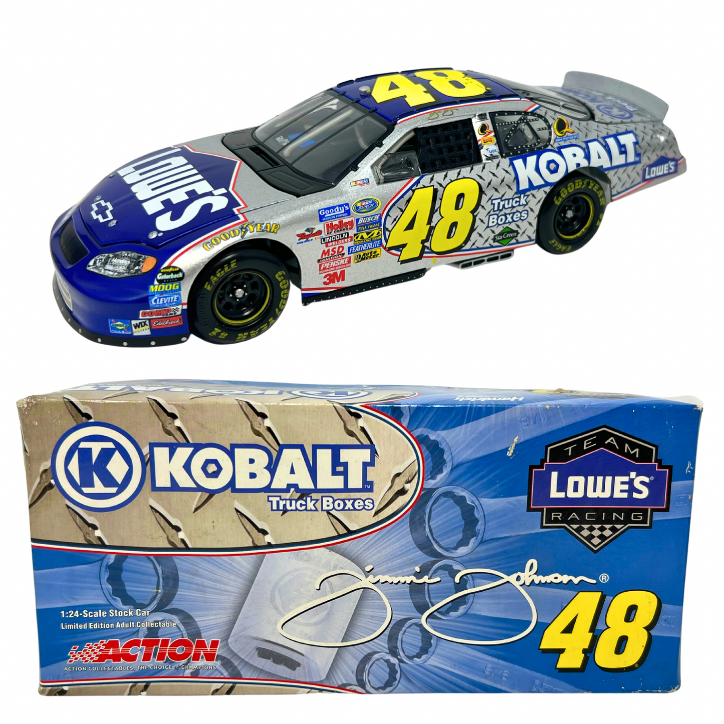 Action Nascar #48 Jimmie Johnson Lowe's Kobalt Truck Box 2005 Chevy 1:24 Diecast